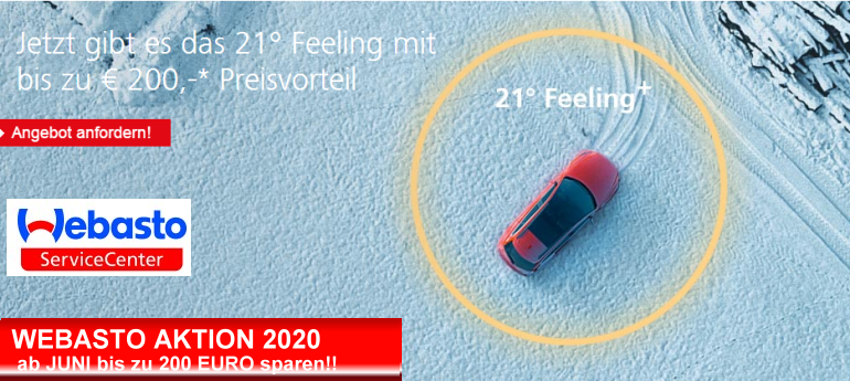 Webasto Winteraktion 2018 , Thermo connect, WEBASTO STANDHEIZUNG